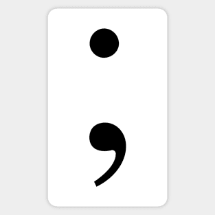 Semi Colon - Mental Health Awareness (Your Story Isn't Over). Sticker